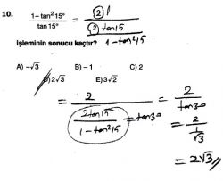 supara ayt matematik trigonometri test 20 çözümleri - Matematik Kitap